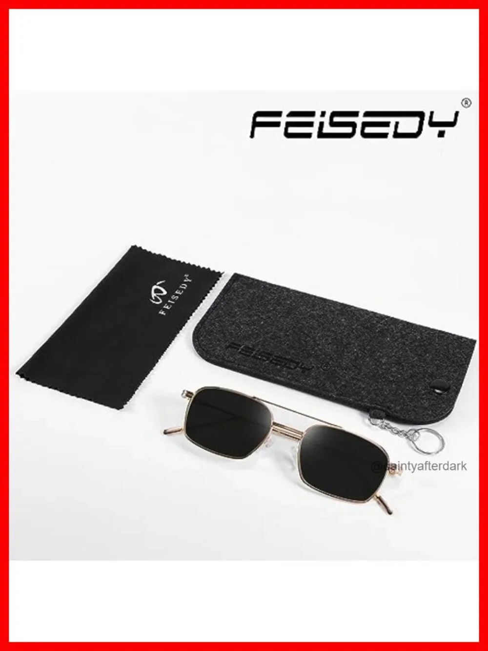 Vintage Square Aviator Sunglasses Metal Frame UV Protection Retro Trendy
